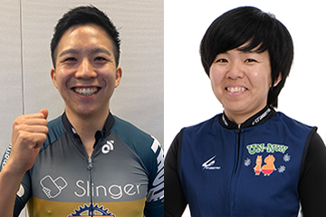 小林泰正選手、奥平彩乃選手