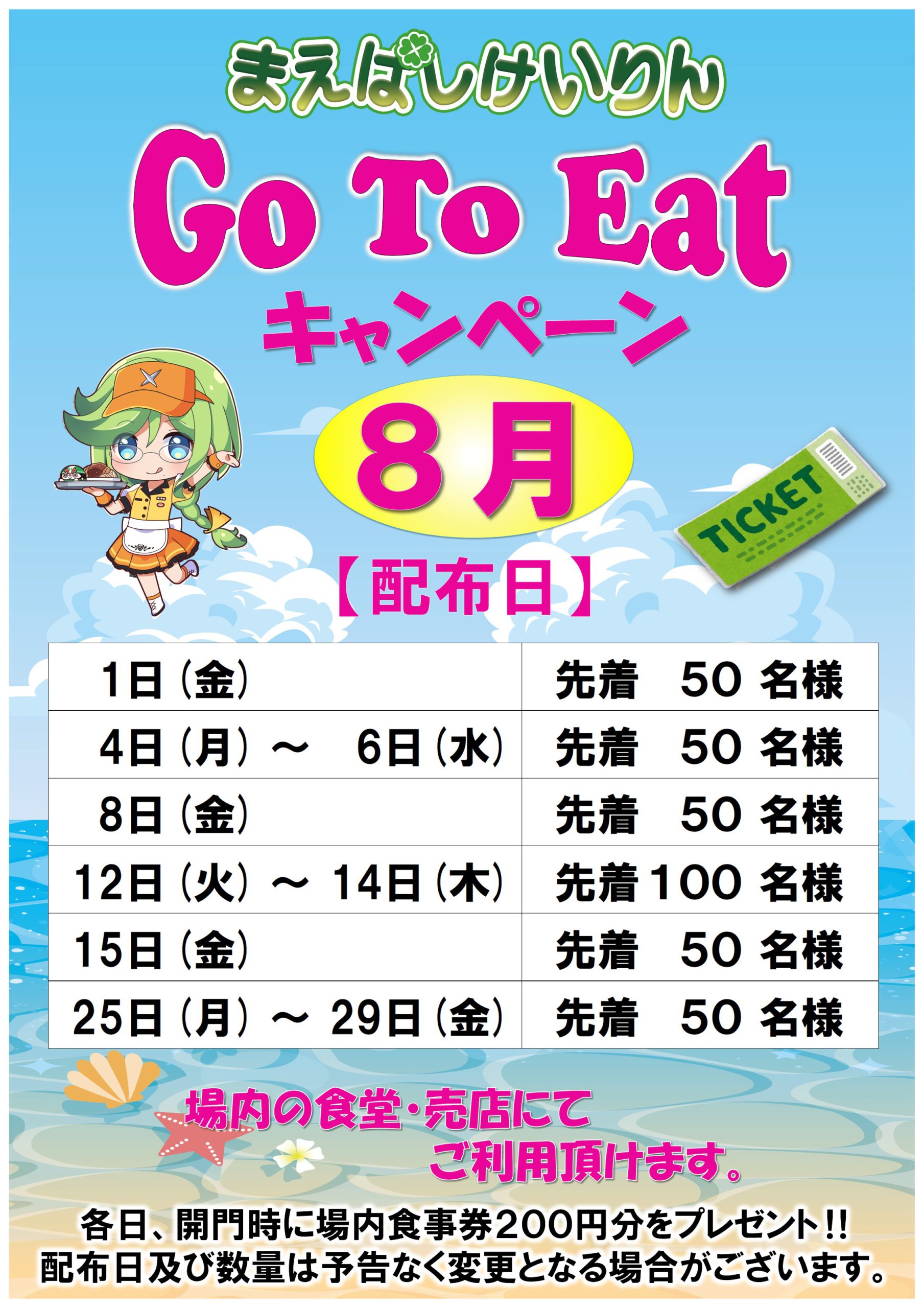 go to eatキャンペーン8月