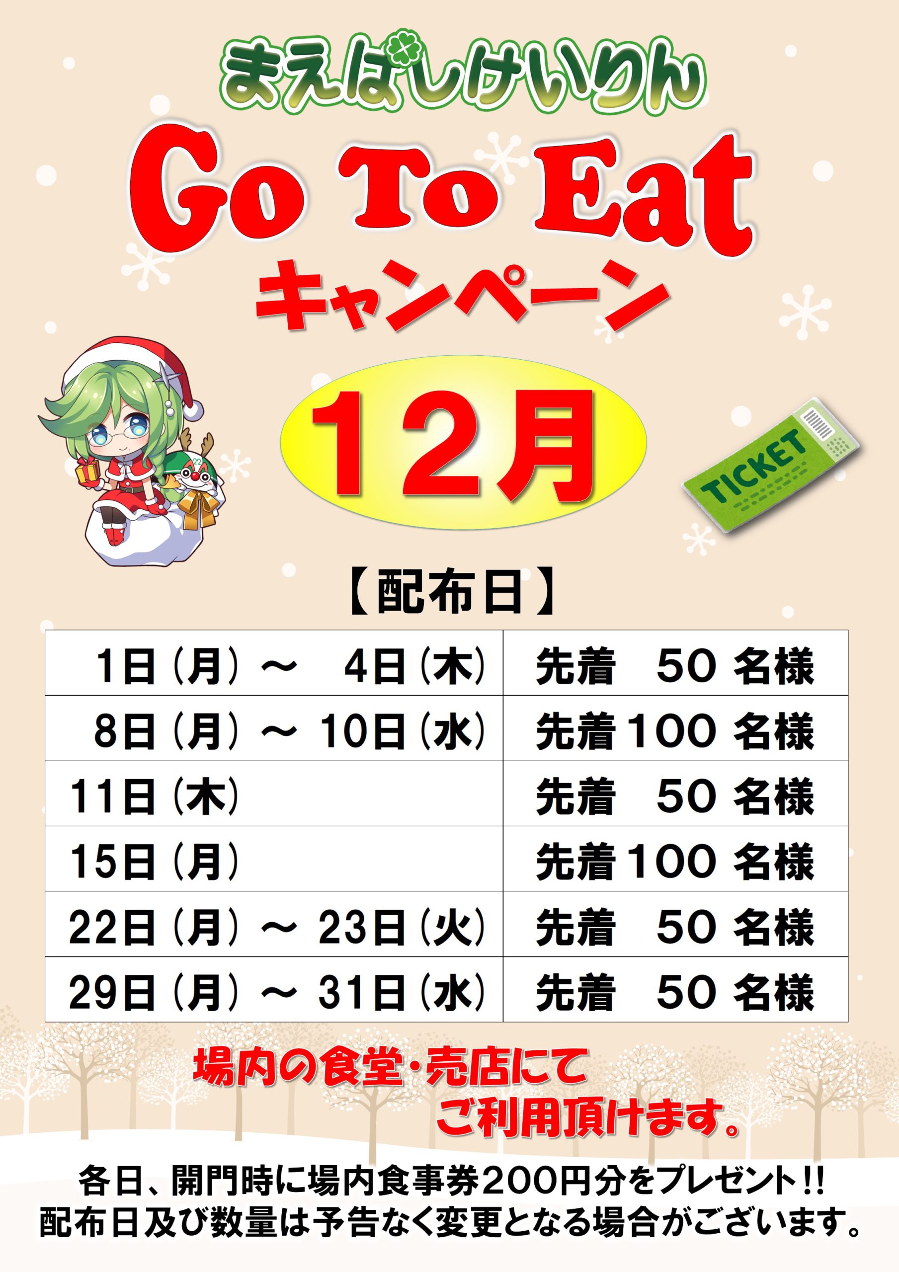 go to eatキャンペーン12月
